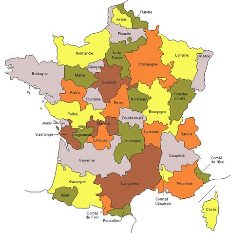 Cartes par provinces historiques