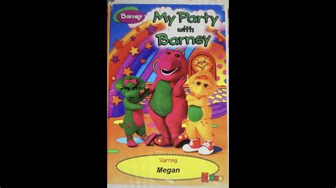 My Party with Barney (1998) VHS Kideo Starring Megan - YouTube