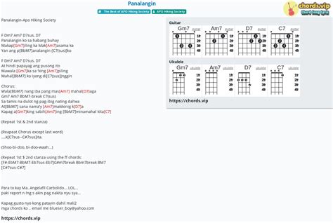 Hợp âm: Panalangin - cảm âm, tab guitar, ukulele - lời bài hát | chords.vip
