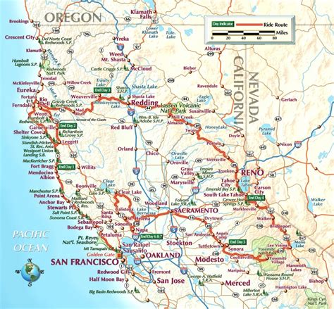 Road Map Of Northern California - Printable Maps