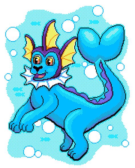 Vaporeon Pixel-Art by RandomRodger on DeviantArt