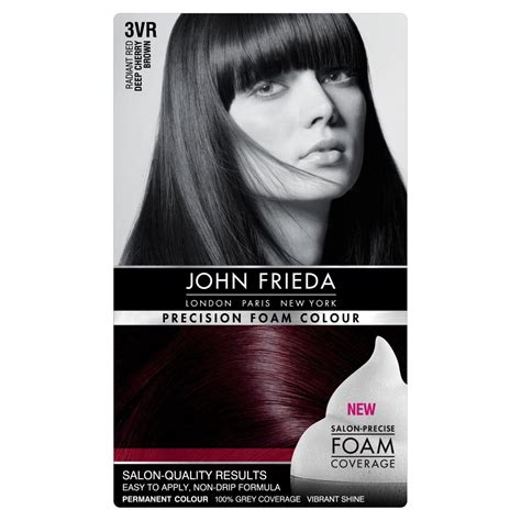 John Frieda Precision Foam Colour 3VR, Deep Cherry Brown Hair Dye, Salon-Finish Deep Cherry ...