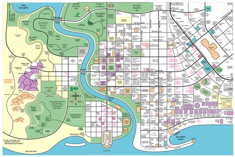 Lego Simpsons Springfield Map