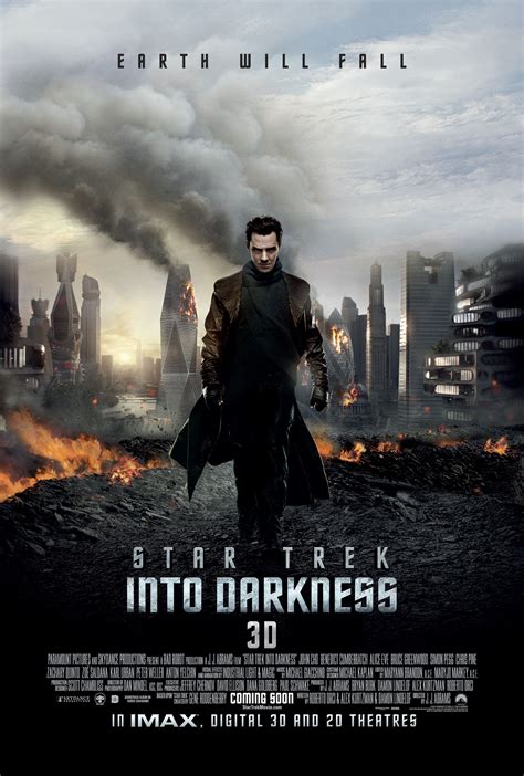 Star Trek Into Darkness 3d poster with Benedict Cumberbatch - Earth ...