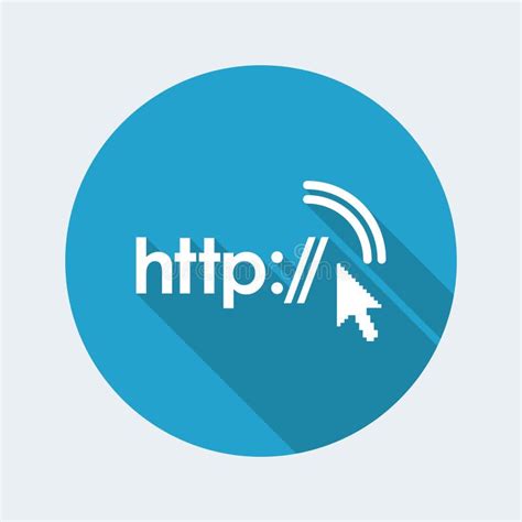 Http Web Connection - Vector Flat Icon Stock Vector - Illustration of ...