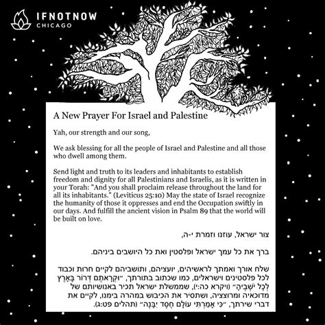 תפילה לישראל ופלסטין | Prayer for Israel and Palestine by IfNotNow ...