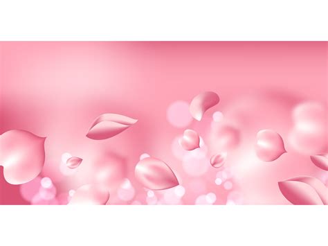 Rose Petals Falling on Pink Background Graphic by Aghiez · Creative Fabrica