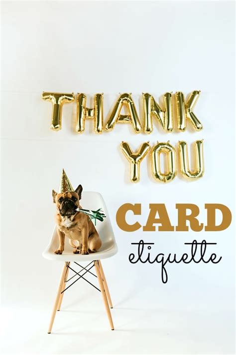 Thank You Card Etiquette - Pretty My Party