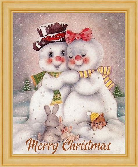 Christmas Snow Man Ecards