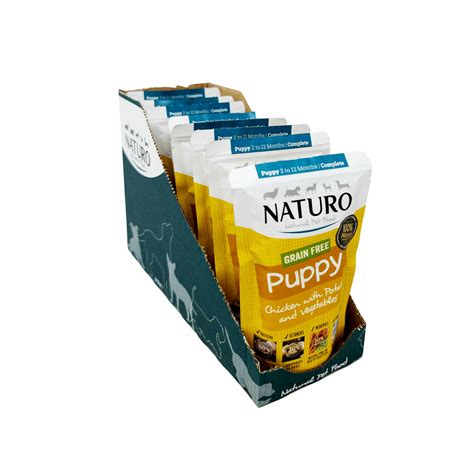 Naturo Puppy GF Chicken 150g Pouch - Box of 8