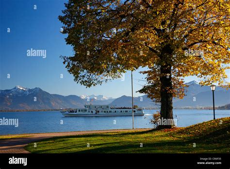 Prien am Chiemsee, lake Chiemsee, autumn, Upper Bavaria, Bavaria, Germany, Europe Stock Photo ...