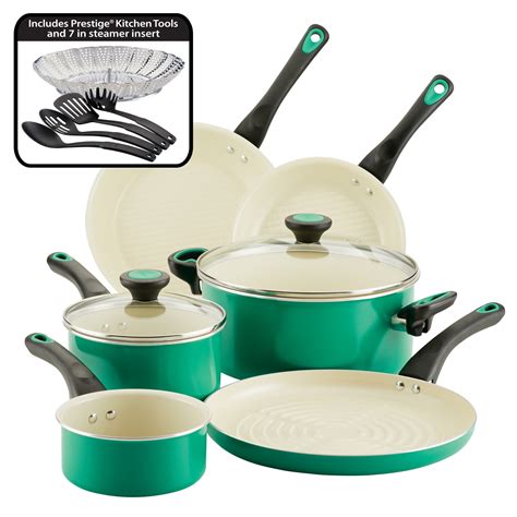 Go Healthy! by Farberware 13-Piece Nonstick Pots and Pans Set, Cookware ...