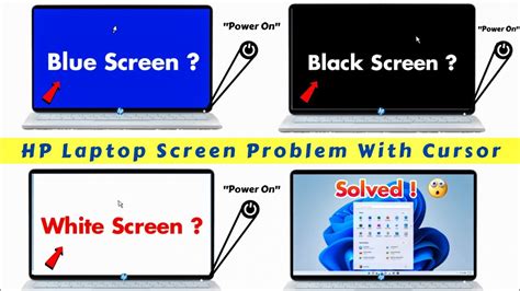 How to Fix "HP Laptop BLUE Screen" Show BLACK Screen Windows 10/11 ...