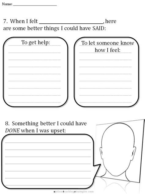 CBT Children’s Emotion Worksheet Series: 7 Worksheets for Dealing with Upsetting Emotions ...