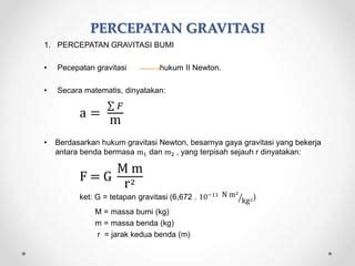 Percepatan Gravitasi | PPT