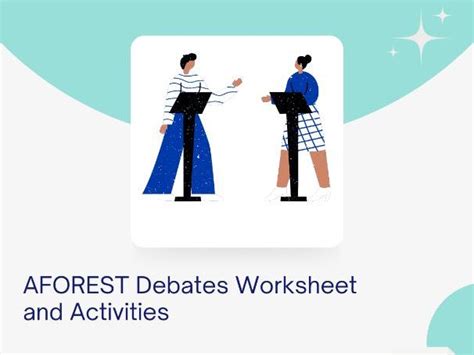 AFOREST Debates Worksheet Literary Devices | Teaching Resources