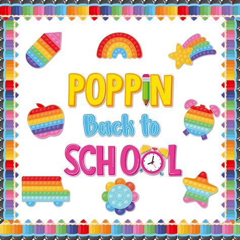 Buy AgincBerry 82PCS POPPIN Back to School Classroom Bulletin Board Set ...