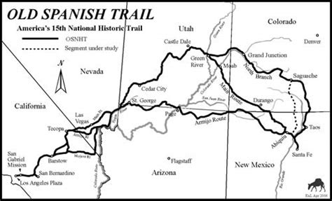 Old Spanish Trail Map | Images | Colorado Encyclopedia