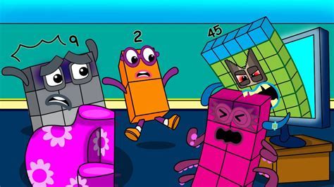 Omg Numberblocks 45 Becomes A Zombie Numberblocks Fanmade Coloring 1532 ...