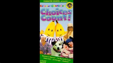 Opening to Kids for Character: Choices Count! 1997 VHS (Redone in Better Video/Audio Quality ...