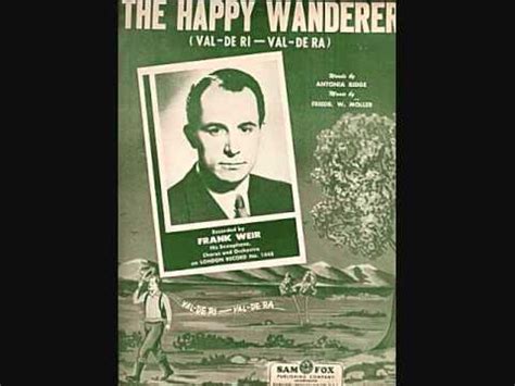 Frank Weir - The Happy Wanderer Lyrics