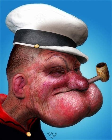 If Popeye Was Real | Arethemost.com | Popeye, Popeye the sailor man, Real life disney characters