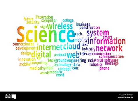 SCIENCE word cloud collage. Business and Technology concept Stock Photo - Alamy