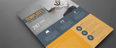 Flat Corporate Flyer Template | Indesign brochure templates, Indesign ...