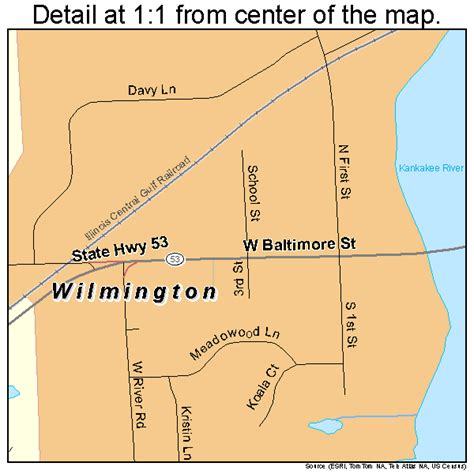 Wilmington Illinois Street Map 1782101