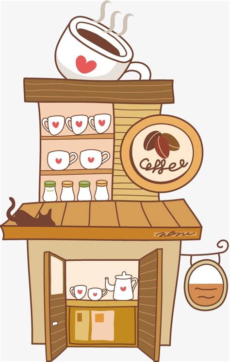 Coffee Shops PNG Picture, Coffee Shop, Coffee, Cup, Cat PNG Image For ...