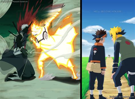 NARUTO 637: Minato vs Obito by karka92 on DeviantArt