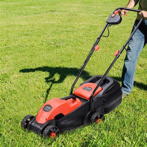 14 Inch Electric Push Lawn Corded Mower with Grass Bag - Costway