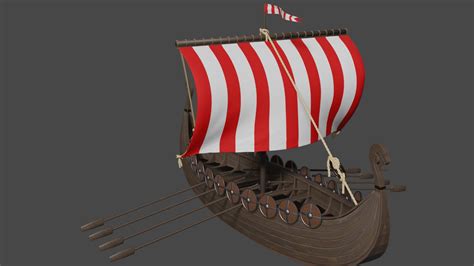 Viking ship 3D model - TurboSquid 1490083