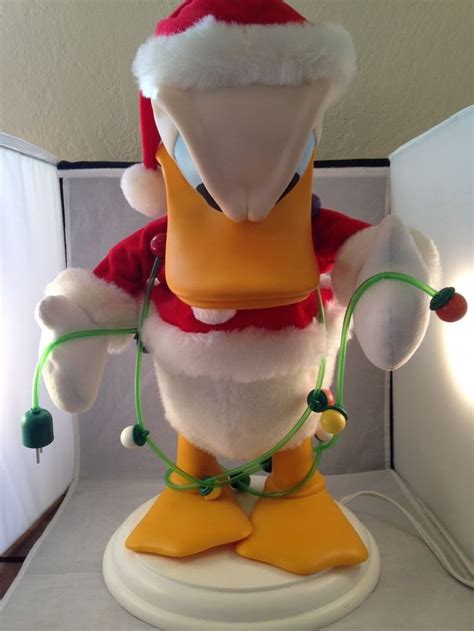 Santa's Best Disney Donald Duck tangled lights Animated Christmas Figure RARE | Animated ...