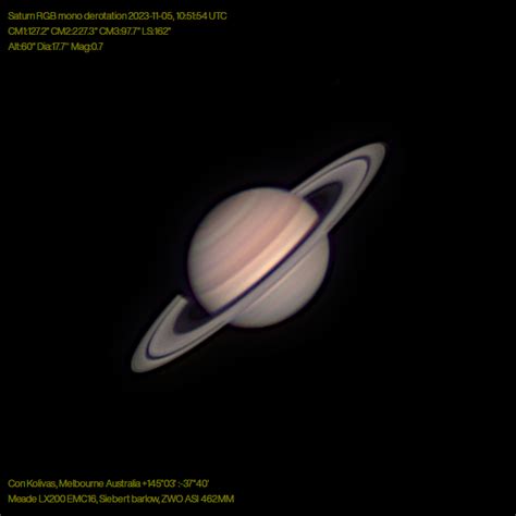 Saturn 2023-11-05 - Major & Minor Planetary Imaging - Cloudy Nights