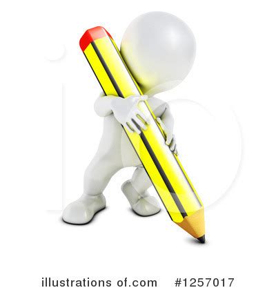 3d White Man Clipart #1257017 - Illustration by KJ Pargeter