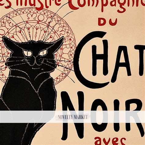 Le Chat Noir Poster 1896 Theophile Steinlen, Rodolphe Salis Black Cat ...