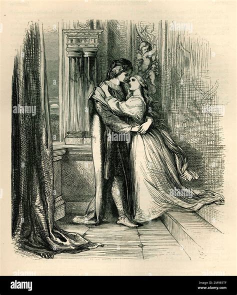 Romeo and Juliet - balcony scene Stock Photo - Alamy