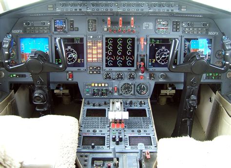 Dassault Falcon 50 Instrument Panel, corporate jet