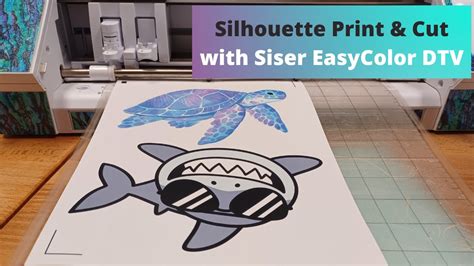 Siser EasyColor DTV with Silhouette Print & Cut - YouTube