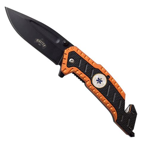 Master USA MU-A056 Glass Breaker Spring Assisted Folding Knife ...