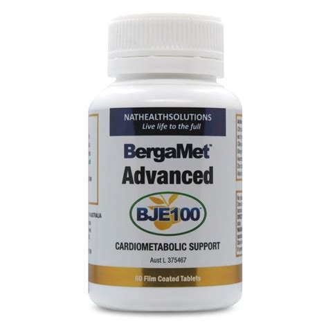 BergaMet Advanced BJE100 Cardiometabolic Support Tab X 60 - Buy Online in Australia - Pharmacy ...