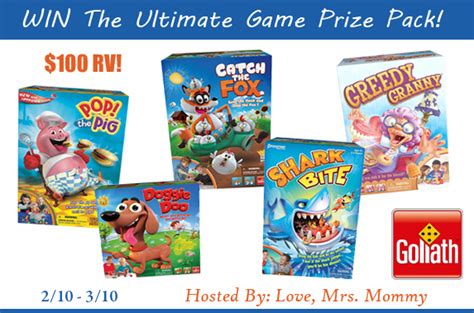 Goliath Games Ultimate Prize Pack Giveaway! $100 RV! Ends 3/10 | This N That with Olivia