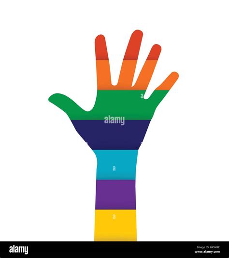 Photo of raised hand. Vector illustration Stock Vector Image & Art - Alamy