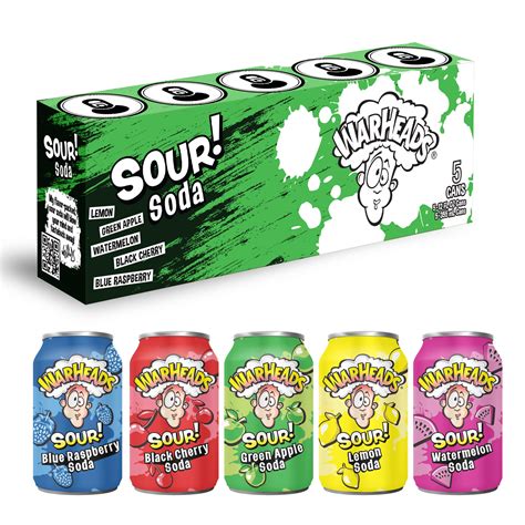 Buy WarheadsSODA - Sour Fruity Soda with Classic Warheads Flavors – Perfectly Balanced Sweet and ...