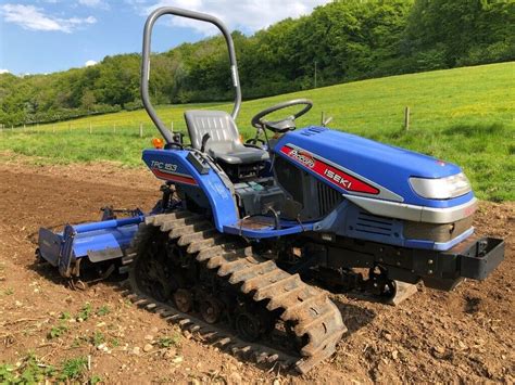 ISEKI TPC15 Compact Track Tractor with 1.4 Meter Rotavator **WATCH THE ...