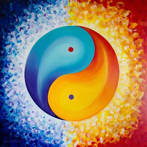 Finding Balance - Yin Yang Symbol - Taijitu - Spiritual Art Painting by ...