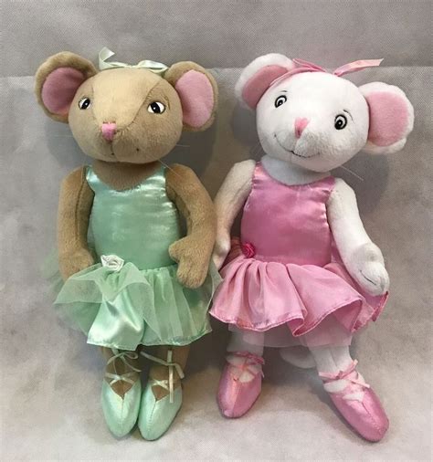 Set Of 2 Angelina Ballerina Mouse Plush Posable Dolls Collectible Gift #AngelinaBallerina | Gift ...