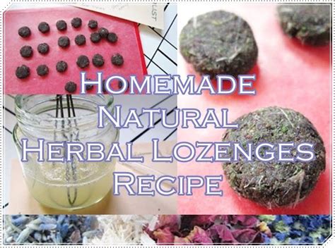 Homemade Natural Herbal Lozenges Recipe for natural cough drops are ...