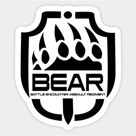 Escape From Tarkov BEAR big black logo - Tarkov - Sticker | TeePublic